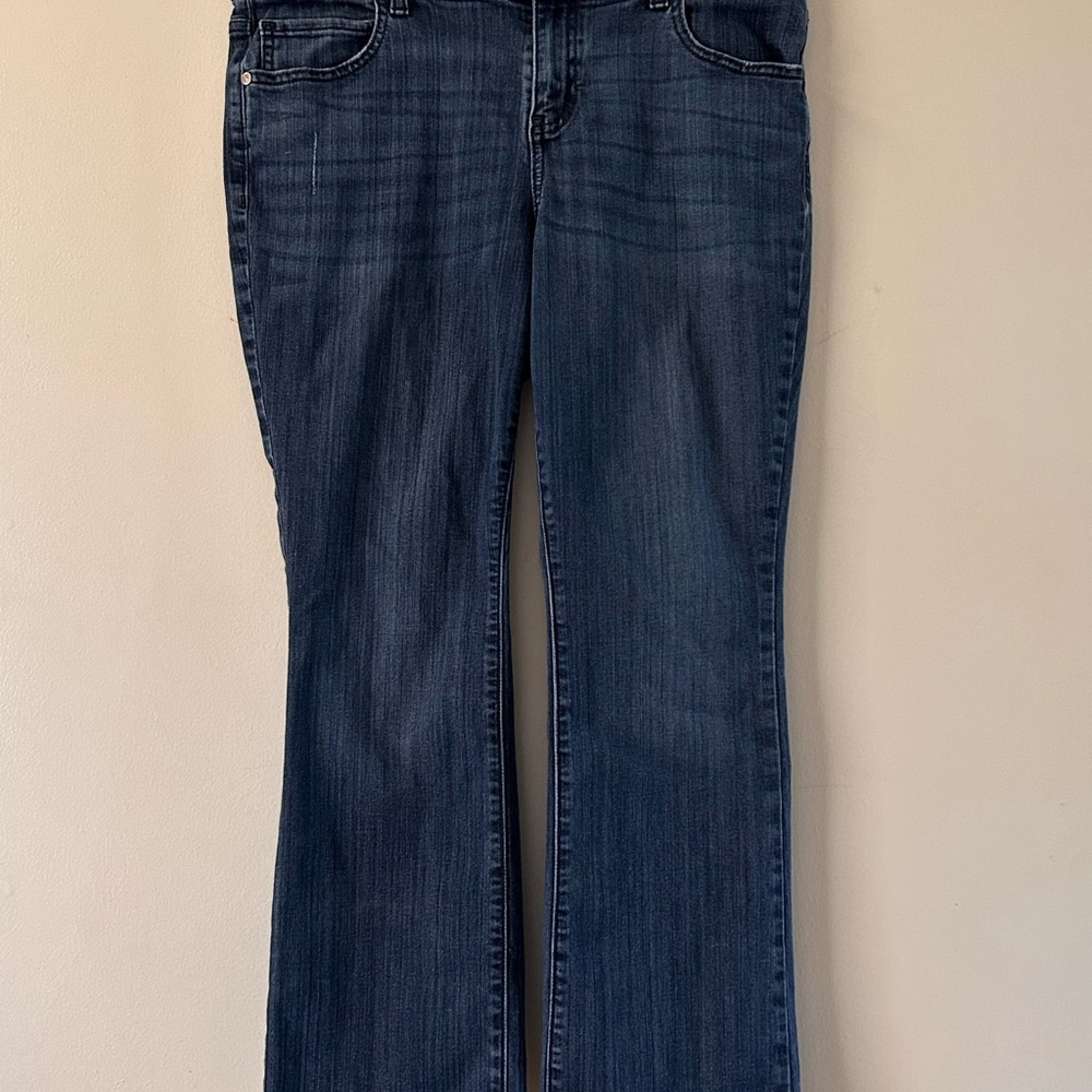 Simply Vera Vera Wang Dark Blue Bootcut Jeans 14P